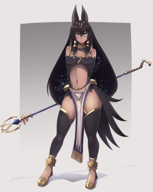 Anubis Egyptian Goddess Monster Girl Female Anubis 37